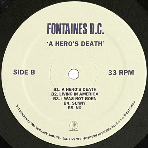 Fontaines D.C. : A Hero's Death (LP, Album, RP)
