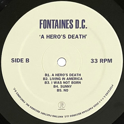 Fontaines D.C. : A Hero's Death (LP, Album, RP)