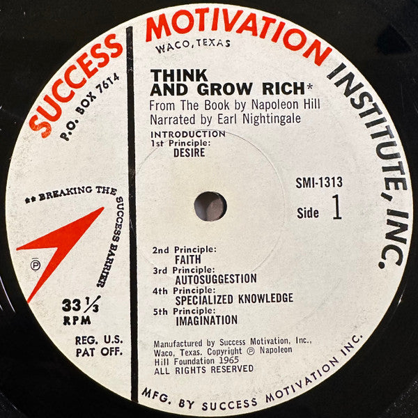 Napoleon Hill : Earl Nightingale : Think And Grow Rich (LP, Album)