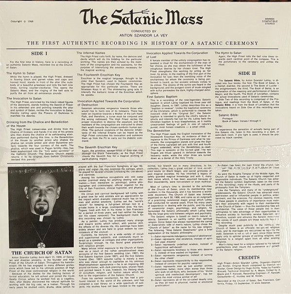 Anton LaVey : The Satanic Mass (LP, Album, Ltd, RE, Red)