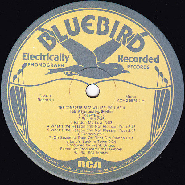 Fats Waller And His Rhythm* : The Complete Fats Waller, Vol. II (1935) (2xLP, Comp, Mono, Gat)