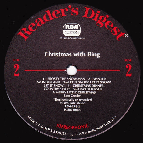 Bing Crosby : Christmas With Bing (LP, Comp)
