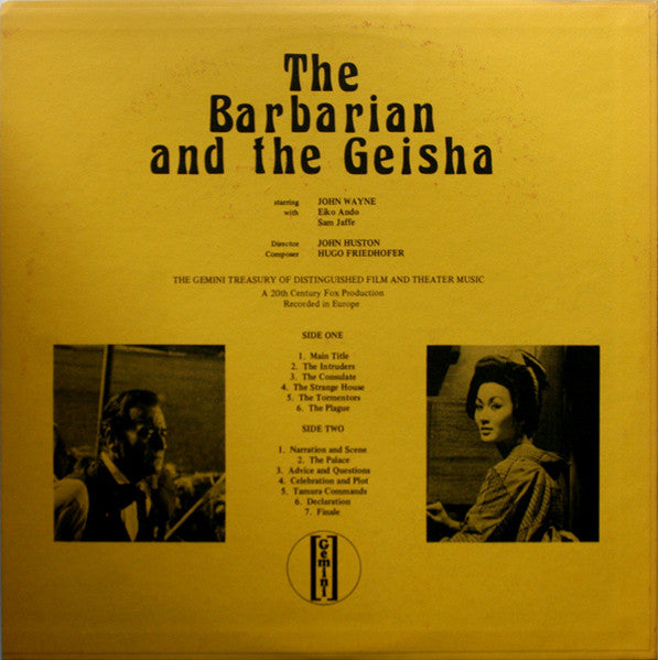 Hugo Friedhofer : The Barbarian And The Geisha (LP, Mono)
