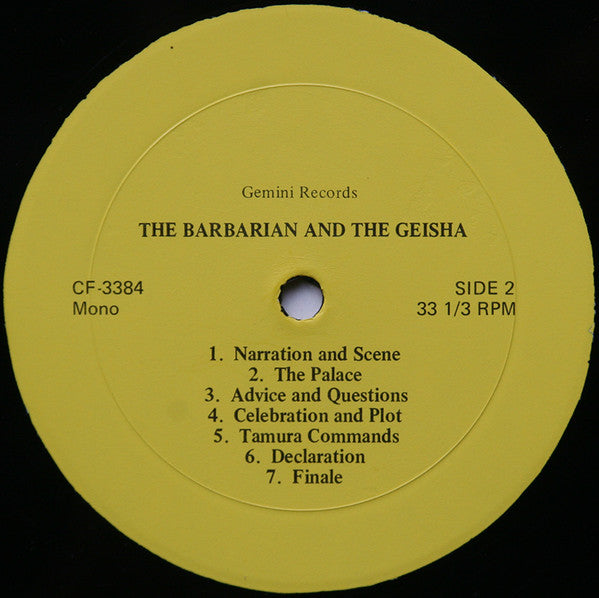 Hugo Friedhofer : The Barbarian And The Geisha (LP, Mono)