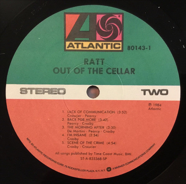 Ratt : Out Of The Cellar (LP, Album, Spe)