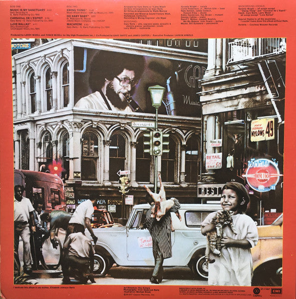Gary Bartz : Music Is My Sanctuary (LP, Album, Jac)
