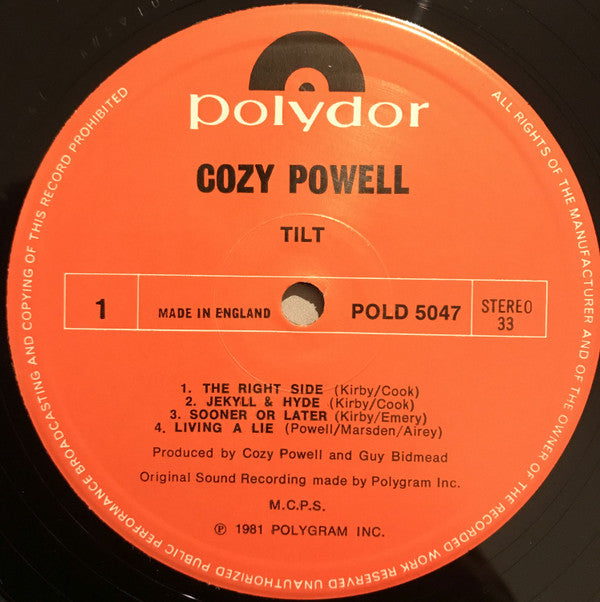 Cozy Powell : Tilt (LP, Album)