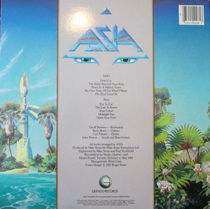 Asia (2) : Alpha (LP, Album, Ltd, Promo, Qui)
