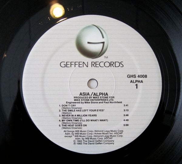 Asia (2) : Alpha (LP, Album, Ltd, Promo, Qui)