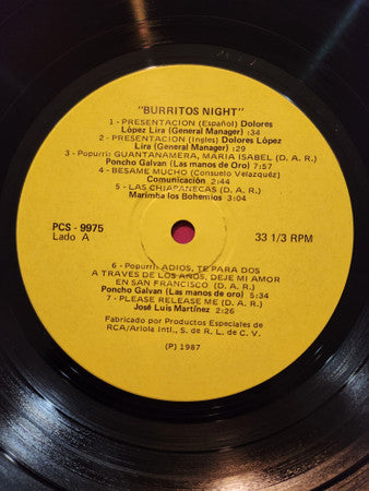 Various : Burritos NIght (12", Comp)