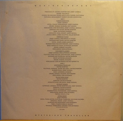 Weather Report : Mysterious Traveller (LP, Album)