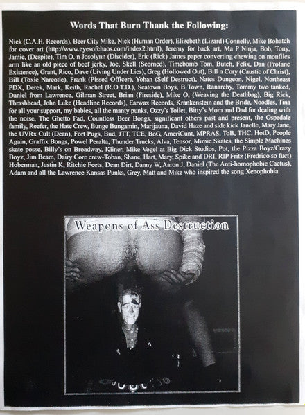 Words That Burn : Spawning Ground For Hatred (LP)