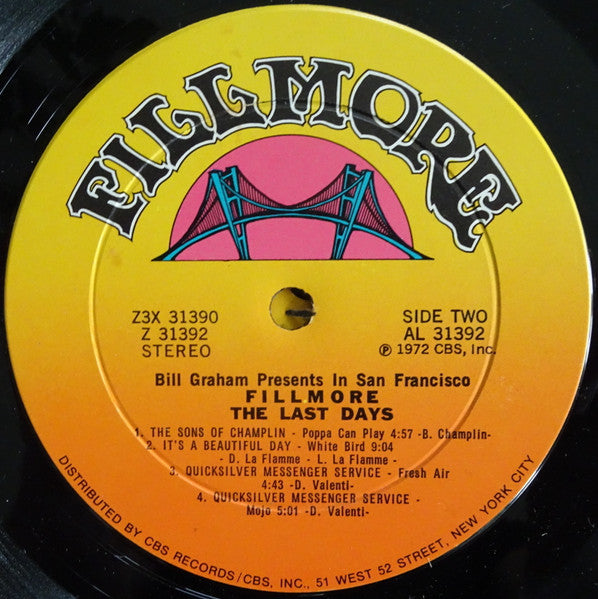 Various : Fillmore - The Last Days (3xLP, Album, Ter + 7" + Box)