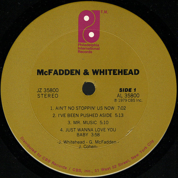 McFadden & Whitehead : McFadden & Whitehead (LP, Album, Ter)