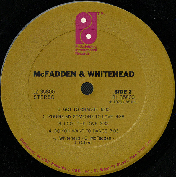 McFadden & Whitehead : McFadden & Whitehead (LP, Album, Ter)