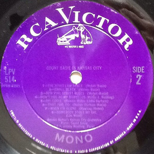 Count Basie / Bennie Moten's Kansas City Orchestra : Count Basie In Kansas City: Bennie Moten's Great Band Of 1930-1932 (LP, Comp, Mono, Pur)
