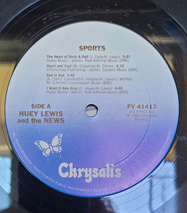 Huey Lewis And The News* : Sports (LP, Album, Pit)