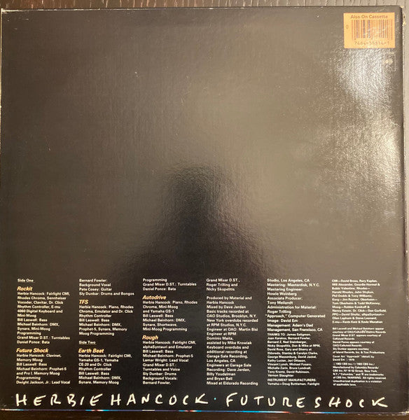 Herbie Hancock : Future Shock (LP, Album, Car)