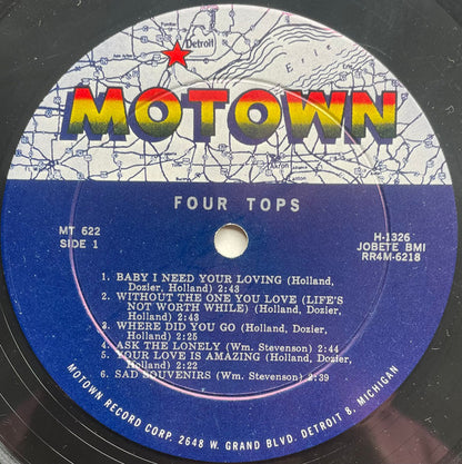 Four Tops : Four Tops (LP, Album, Mono, Roc)
