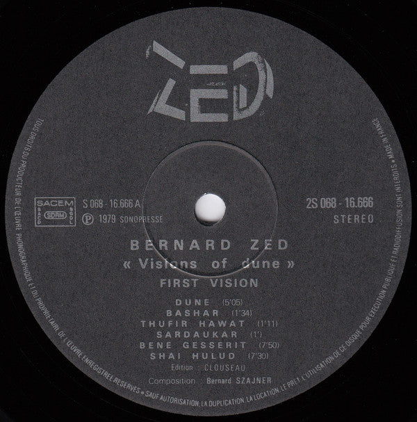 Zed (5) : Visions Of Dune (LP, Album)