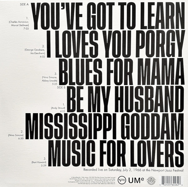 Nina Simone : You've Got To Learn (LP, Album)