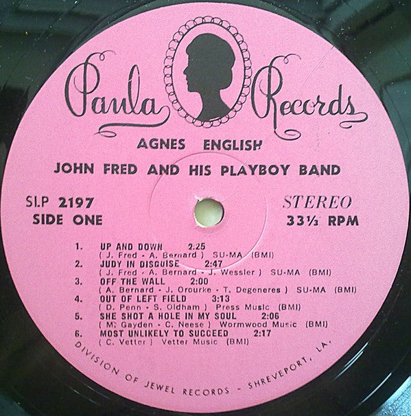 John Fred And His Playboy Band* : Agnes English (LP, Album, Pin)