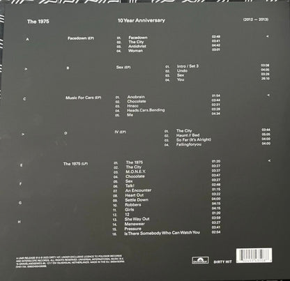 The 1975 : 10 Year Anniversary (2012 - 2013) (4xLP, Comp, Dlx, Ltd)