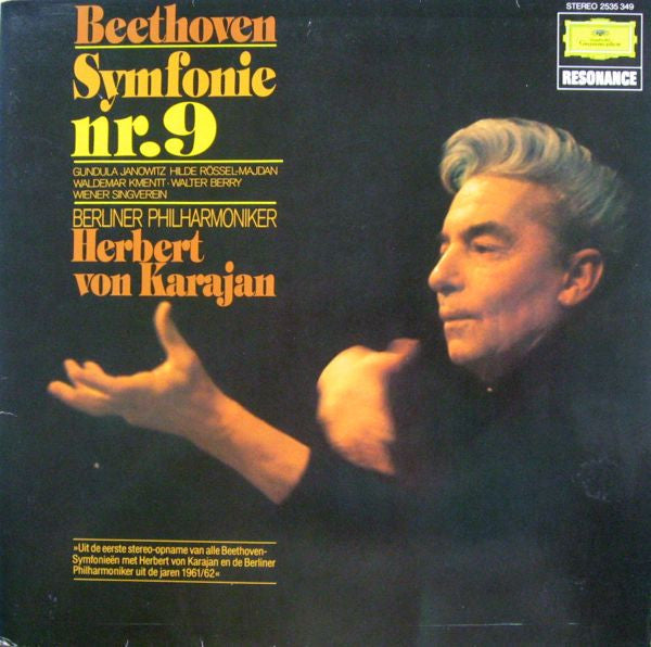 Beethoven* – Berliner Philharmoniker, Gundula Janowitz, Hilde Rössel-Majdan, Waldemar Kmentt, Walter Berry, Wiener Singverein : Symphonie Nr.9 (LP, Album, RP)