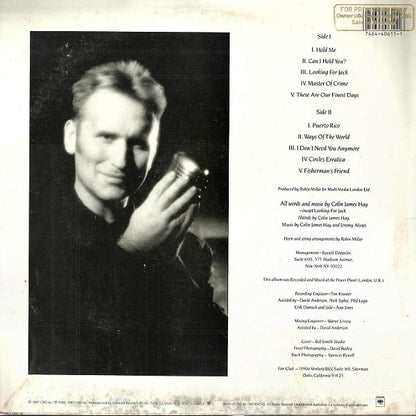 Colin James Hay* : Looking For Jack (LP, Album, Car)