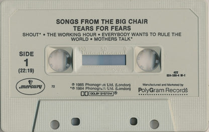 Tears For Fears : Songs From The Big Chair (Cass, Album, Dol)