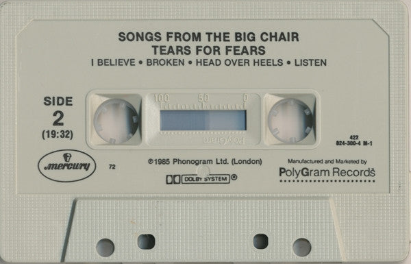 Tears For Fears : Songs From The Big Chair (Cass, Album, Dol)