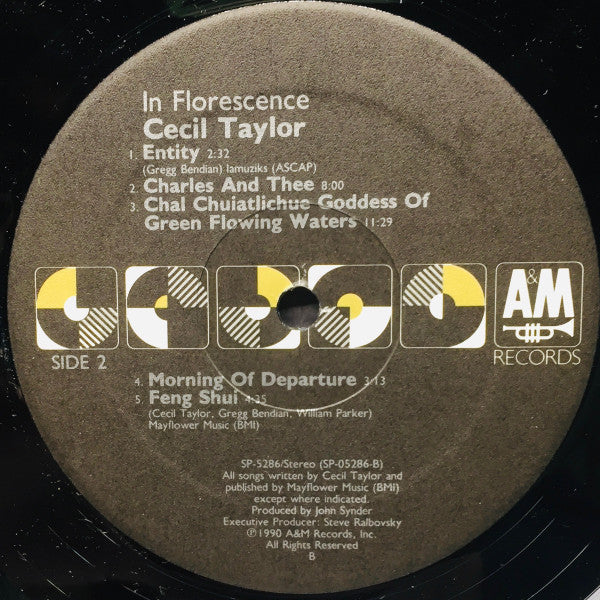 Cecil Taylor : In Florescence (LP, Album, B P)