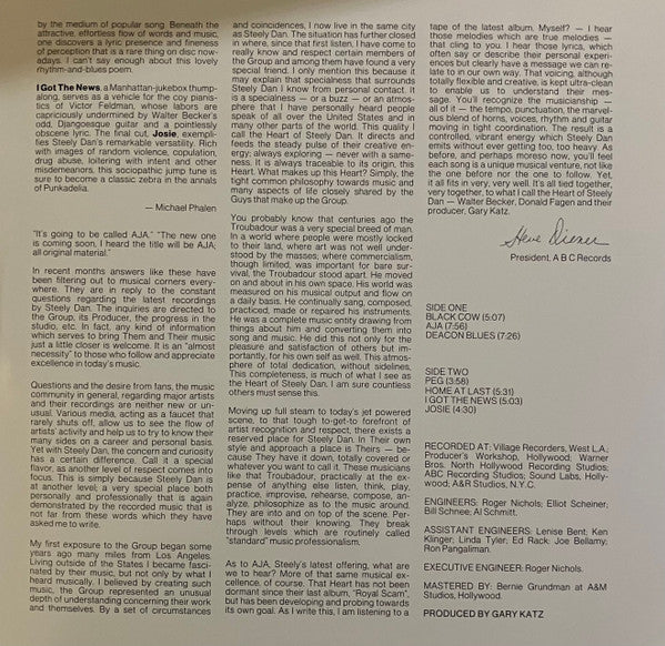 Steely Dan : Aja (LP, Album, RE, RM, Gat)