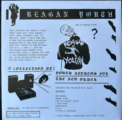 Reagan Youth : Youth Anthems For The New Order (LP, Ltd, RE, Bla)