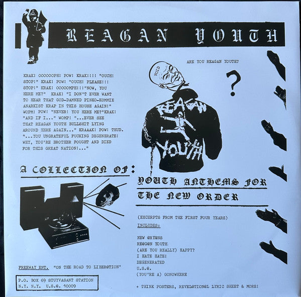 Reagan Youth : Youth Anthems For The New Order (LP, Ltd, RE, Bla)