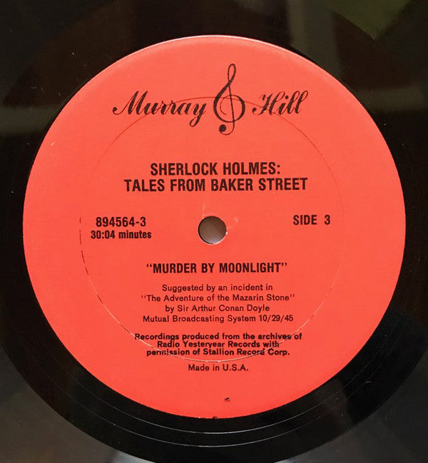 Basil Rathbone With Nigel Bruce : Sherlock Holmes Tales From Baker Street (3xLP + Box)