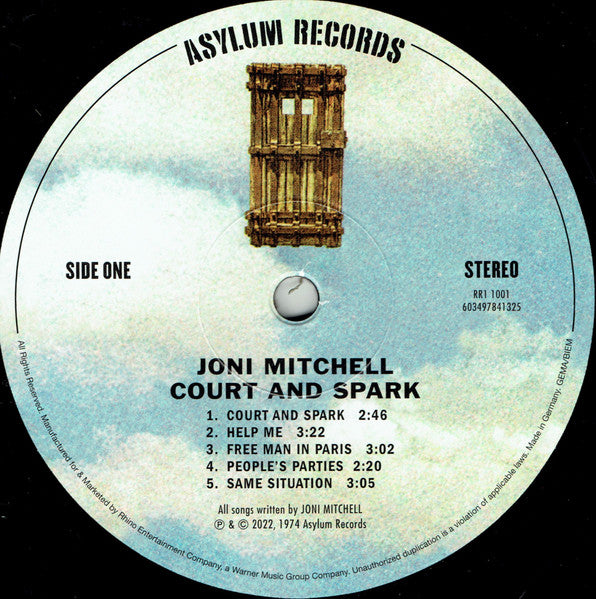 Joni Mitchell : Court And Spark (LP, Album, RE, RM, 180)