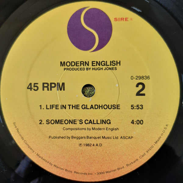 Modern English : I Melt With You (12", Maxi, Spe)
