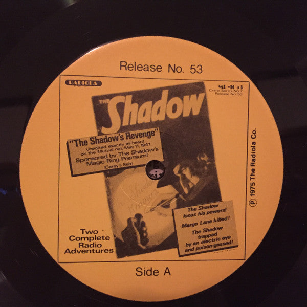 The Shadow Radio Program, Bret Morrison, Bill Johnstone : The Shadow (LP, Comp)