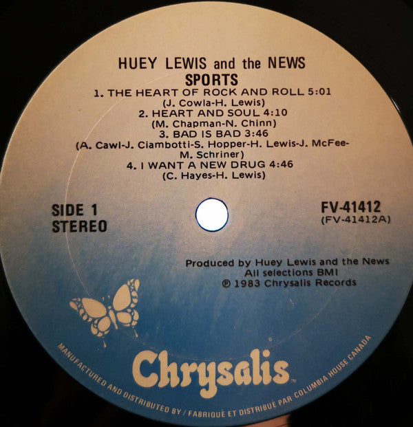 Huey Lewis And The News* : Sports (LP, Album, Club)