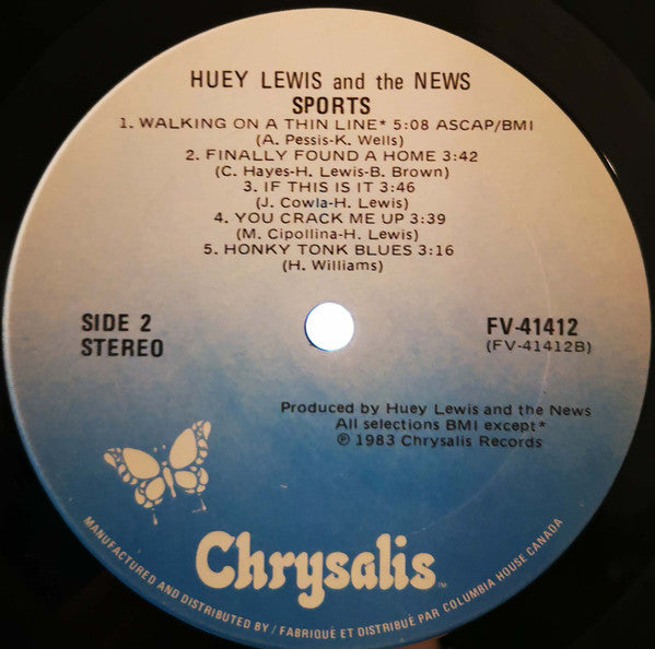 Huey Lewis And The News* : Sports (LP, Album, Club)