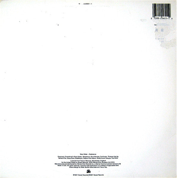 New Order : Substance (2xLP, Comp, Spe)