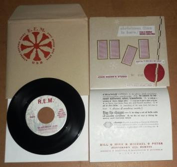 R.E.M. : 1993 Happy Holiday Hoedown Single (7", Single, Num, Red)
