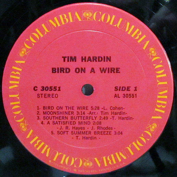 Tim Hardin : Bird On A Wire (LP, Album)