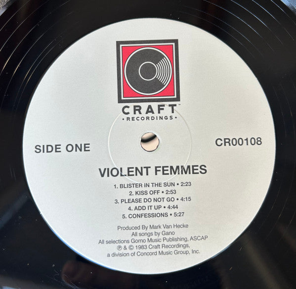 Violent Femmes : Violent Femmes (LP, Album, RE, RM, Mem)