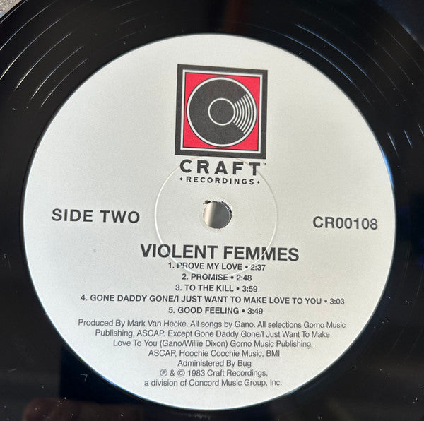 Violent Femmes : Violent Femmes (LP, Album, RE, RM, Mem)