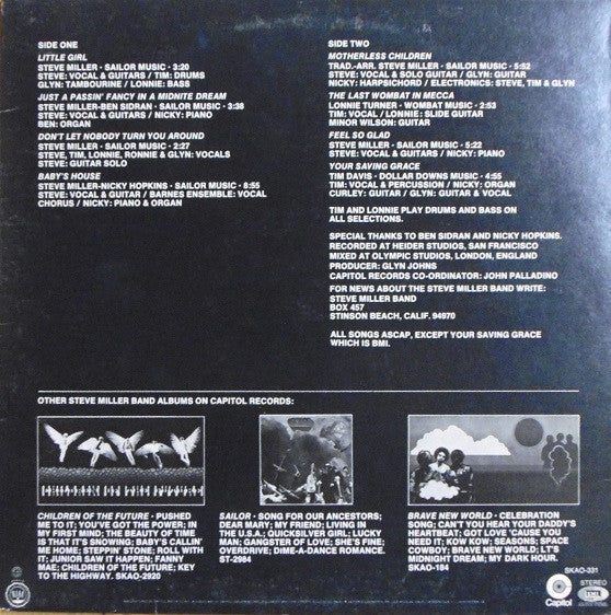 The Steve Miller Band* : Your Saving Grace (LP, Album, RE, Uni)