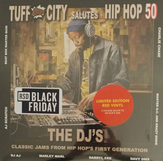 Various : Tuff City Salutes Hip Hop 50: The DJ's (LP, Comp, Red + 7", Single + RSD, Ltd)