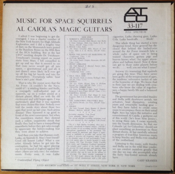 Al Caiola's Magic Guitars* : Music For Space Squirrels (LP, Album, Mono)