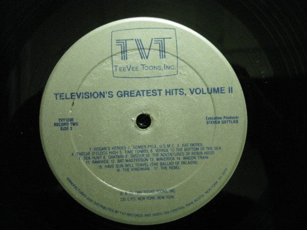 Various : Television's Greatest Hits, Volume II - (65 More TV Themes From The 50's & 60's) (2xLP, Comp)